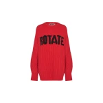 Knitted Logo Sweater Red